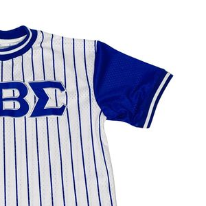 Maillot de baseball à rayures Phi Beta Sigma pour hommes – Coupe confortable, qualité supérieure, vêtements de fraternité grecque, tenue athlétique décontractée - Product Image 4