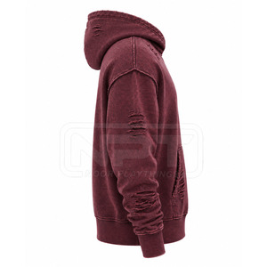 <b>High</b> Quality Acid Wash Hoodies Cotton Polyester <b>Low</b> Moq <b>Top</b> Fashion Men Acid Wash Hoodies - Product Image 4