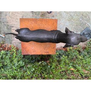 <b>Hand</b> <b>Casted</b> Metal Custom Dog Statue Bronze Finish Ground Mount Handmade Decorative Dog Sculpture For Garden Decor Figurine - Product Image 3