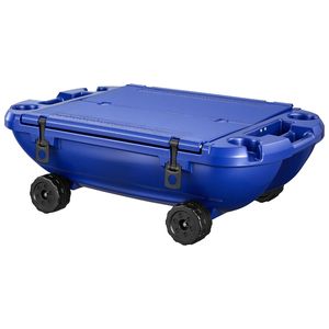 Frigo Galleggiante Premium da 40 QT in LLDPE, Contenitore Termico Anfibio per Bevande e Alimenti con Ruote e Corda di Traino per Stoccaggio a Secco - Product Image 1