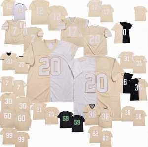 Camiseta de Fútbol Americano con Cuello en V, Color Beige, con Nombre del Jugador, Impresión por Transferencia de Calor, Malla 100% Poliéster, Manga Corta, Secado Rápido, Transpirable - Product Image 1