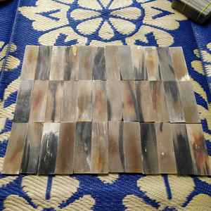 Plaquettes de couteau en corne de bœuf naturelle de qualité supérieure, matériau de manche multicolore pour la fabrication de couteaux, prix de gros - Product Image 4