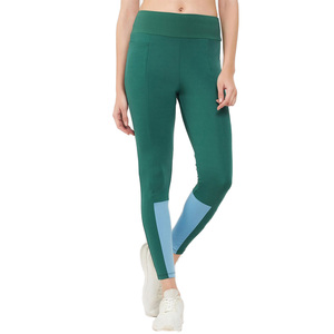 Premium Spandex Compression Leggings Custom Logo Patchwork Gym Tights Squat Proof Women’s Fitness Yoga Leggings Manufacturer - Product Image 3