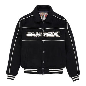Chaqueta de cuero Avirex para hombre, edición limitada, estilo vintage, con cierre de cremallera, chaquetas de cuero Avirex para hombre - Product Image 1
