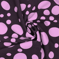 Poids lourd 210gsm 4 voies extensible 82 nylon 18 spandex couleur personnalisée tissu de maillot de bain imprimé à pois