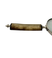 Portable Lightweight Folding Magnifier Clear Optical Glass Lens BRASS BONE Construction Art Decor Design Multipurpose for