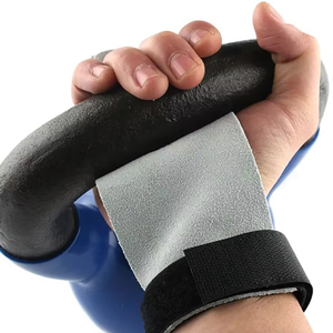 Leather Gymnastic Hand Grips 2-Hole and 3-Hole <b>Pull</b>-<b>Up</b> Palm Guards Non-Slip Breathable Durable Buckle Closure - Product Image 4