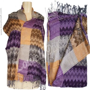 Women's Ethnic Geometric Pattern Knitted <b>Shawl</b> Long Thermal Insulation Scarf Autumn Warm Acrylic <b>Wrap</b> - Product Image 4