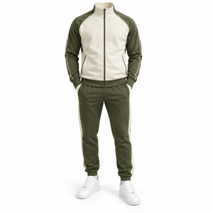 OEM High Quality 100% Cotton Men's Tracksuits Pullover Streetwear Winter <b>Hoodie</b> Sweatpants Set Printed Plus Size <b>Summer</b> - Product Image 1