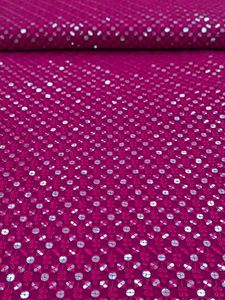 Premium Wave Pattern Embroidered Sequin Mesh <b>Fabric</b> Heavy <b>Weight</b> Metallic Lace Textile for Bridal and Fashion Dresses - Product Image 2