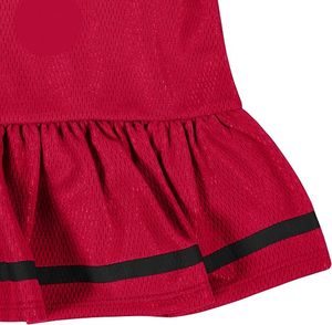 Vestido tipo jersey para niña de los Atlanta Falcons con pantalones cortos, conjunto deportivo con temática de fútbol americano en malla roja - Product Image 5