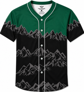 Uniformes de Béisbol para Hombre Adulto, 100% Poliéster, Absorbentes de Humedad, Manga Corta, Corte Regular, Nombre del Equipo Personalizado, Impresión por Sublimación - Product Image 3
