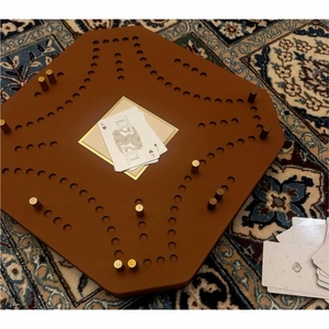 Jeu de société Jackaroo de luxe en bois, pliable et portable, jeu de table avec billes et cartes, idéal pour les fêtes en famille - Product Image 6