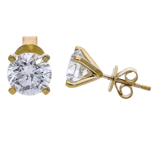 Pendientes Unisex Grandes Cuadrados Super Green Stone SGSE034, Chapados en Oro de 18K, con Diamantes Cultivados en Laboratorio, Corte Brillante - Product Image 5