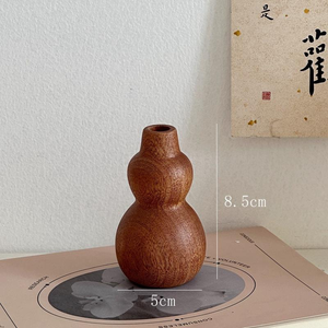 Jarrones Antiguos de Madera Maciza Personalizables para Flores Secas, Ligeros, para el Hogar, Tienda, Restaurante, Decoración de Año Nuevo Chino, Venta al por Mayor - Product Image 2