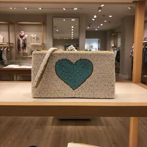 Monedero Pequeño Personalizado con Bordado de Cuentas, Monedero Decorativo Hecho a Mano, Bolsa de Almacenamiento Compacta para Viajes para Mujer, Artesanía en Tela - Product Image 2