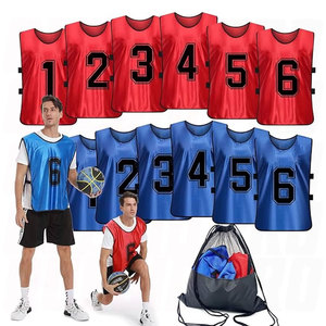 Sports Pinnies Numbered Practice Vest Breathable <b>Training</b> <b>Bibs</b> for Soccer Basketball Scrimmage Team Identification Lightweight - Product Image 1
