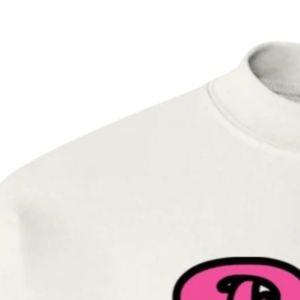 Sweat-shirt à col rond graphique Pinky Up blanc, manches longues, poignets côtelés, décontracté, en polaire pour femme, style streetwear tendance - Product Image 6
