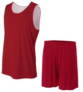 Uniforme de Baloncesto Sublimado de Diseño Nuevo al por Mayor para Niños y Jóvenes, Jersey de Baloncesto Reversible Personalizado de Talla Grande - Product Image 4