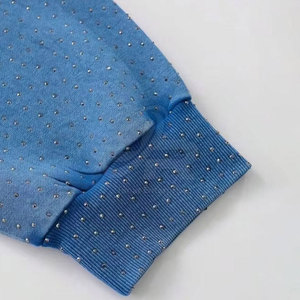 Sudadera con Capucha de Algodón con Pedrería, Cómoda y Básica, MOQ Bajo, Perfecta para Uso Casual, Tela Suave con Diseño Elegante - Product Image 4