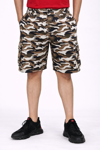 Pantalones Cortos Cargo de Camuflaje Premium para Hombre, Ligeros y Transpirables, de Mezcla de Algodón, para Comodidad Durante Todo el Día, Corte Relajado hasta la Rodilla - Product Image 4