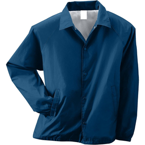 Men's Orange Windproof <b>Coach</b> Jacket Regular Fit Turn-down Collar Button Closure Casual Spring Outerwear - Product Image 3