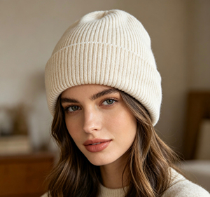 Custom Printed Acrylic Ribbed Beanie Knitted <b>Winter</b> <b>Hat</b> Solid Color Cuff Cap for <b>Men</b> and Women Outdoor Wear - Product Image 4