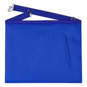 Historian Blue Lodge <b>Apron</b> <b>White</b> & Blue Premium Masonic Regalia Adjustable Belt - Product Image 5