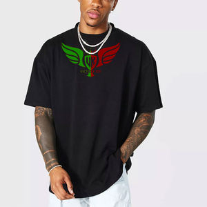 T-shirt unisexe personnalisé avec logo imprimé, en coton, manches courtes, style streetwear décontracté, vente en gros OEM 2026 - Product Image 2