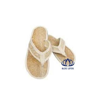 Pantuflas de Luffa Natural Disponibles, Calzado Ecológico para Interiores, para Uso Diario en el Hogar, que Brinda una Experiencia de Masaje Transpirable - Product Image 1