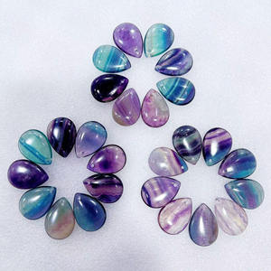 Vente en gros de pierres précieuses de fluorite dendritique de haute qualité, cabochon de fluorite plume de glace pour bijoux féminins - Product Image 4
