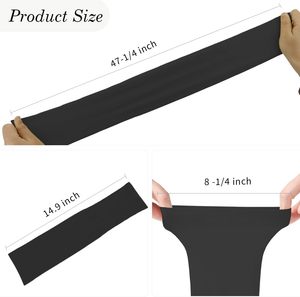 Mangas de compresión deportivas transpirables con protección UV para hombres y mujeres, ideales para deportes y actividades al aire libre. - Product Image 3