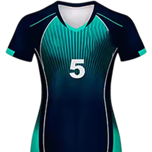 Dernière collection de vêtements de sport pour femmes, uniforme de volley-ball, impression personnalisée, ensemble maillot et short pour équipe, 100% polyester, en vente - Product Image 3