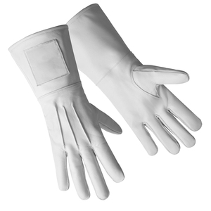 Guantes Masónicos de Algodón y Spandex Blancos, Ecológicos, Duraderos y Transpirables, para la Ceremonia del Arco Real, Fabricados por un Fabricante Masónico - Product Image 4