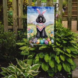 Multicolor <b>Easter</b> <b>Egg</b> <b>Hunt</b> Garden Flag Banner Black Poodle Decorative Yard Artwork for Patio and Flower Beds - Product Image 2