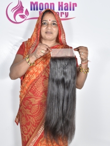 Extensiones de Cabello Humano Peruano Liso con Cierre de Encaje, 100% Cabello Virgen Remy, Cierre de Encaje Transparente HD, Extensiones de Cabello Liso - Product Image 6