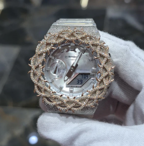 Reloj Shreeji Jewels VVS Moissanite de Alta Calidad con Alarma GPS, Lujoso y Moderno, Analógico, de Acero Inoxidable, Movimiento Mecánico Automático, Resistente al Agua - Product Image 1
