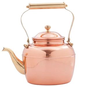 Decorative Copper Kettle For Serving <b>Tea</b> And Enhancing Rustic Kitchen Interior With Elegant Metallic Finish - Product Image 4