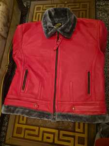 Men's Winter Genuine Leather <b>jacket</b> <b>Sherpa</b> <b>Lined</b> <b>jacket</b> - Product Image 6
