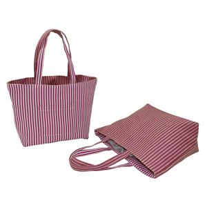 Sac convertible à double usage, poche latérale et imprimé couleur unie sur toute la surface, en jute et coton naturel 150 g/m², sac fourre-tout réversible - Product Image 3