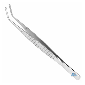 Pinzas para Tejido Vascular DeBakey, Instrumento Quirúrgico Angulado Atraumático de Acero Inoxidable, Pinzas Cardiovasculares - Product Image 1