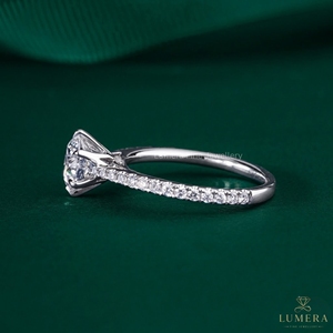 Premium Quality 9K/10K/14K/18K Gold Lab Grown <b>Ring</b> 6.25 mm Round Shape <b>Diamond</b> <b>Ring</b> With IGI Certificate for Women Gift - Product Image 5