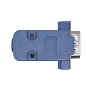 Mâle/Femelle Bleu Droit DB9 D-Sub PCB Mount RS232 Serial Port Connector Socket avec Vis Ecrous pour Composants Électroniques - Product Image 5