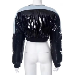 Chaqueta Bomber Corta para Mujer, Transpirable, con Cierre, Ropa de Invierno - Product Image 2