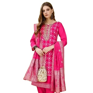 Harvey ไนลอนวิสโคส ลายลําดับและงานสัมผัสด้วยมือ ชุด Kurtis สําหรับผู้หญิง ขายออนไลน์ - Product Image 1