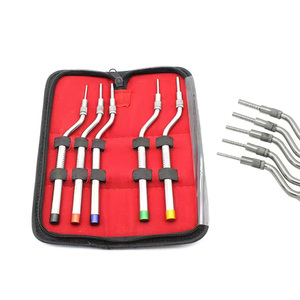Kit professionnel de 5 outils manuels en acier inoxydable pour implants dentaires, outil d'extraction dentaire courbé, pour le lifting du sinus maxillaire - Product Image 1