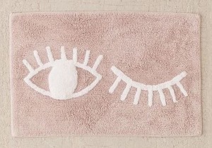 Tapis de bain en coton 100% tufté avec lettres, antidérapant, absorbant, logo personnalisé, motif à carreaux, tapis de bain Sweet Checks - Product Image 3
