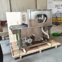 PLC-gestuurde machine voor het coaten van bevroren fruit met chocolade, dubbele coating voor donkere & witte chocolade voor aardbeien & bosbessen
