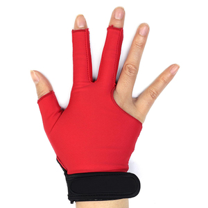 Guantes de billar de 3 dedos para práctica de snooker, diseño más reciente, color personalizado, para hombre y mujer, los más vendidos. - Product Image 1