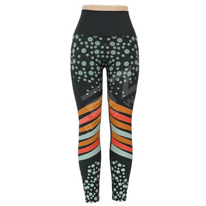 Pantalones de Yoga de cintura alta ligeros sin costuras personalizados, cintura elástica transpirable, mallas de Yoga de cintura elástica de secado rápido - Product Image 2